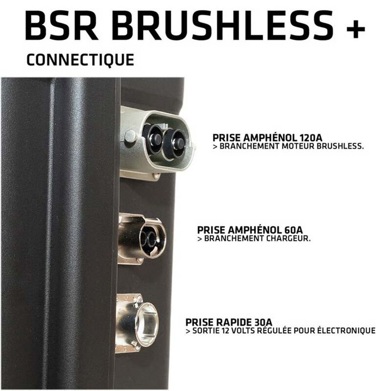 Valise BSR BRUSHLESS+ LifePO4 Gen3 24V/100Ah + chargeur &eacute;tanche 10A - Batteries | Pacific P&ecirc;che