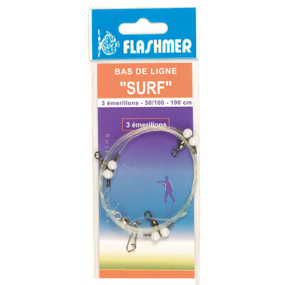 Bas de ligne mer flashmer surf 2 emerillons - Bas de Lignes / Lignes Montées | Pacific Pêche