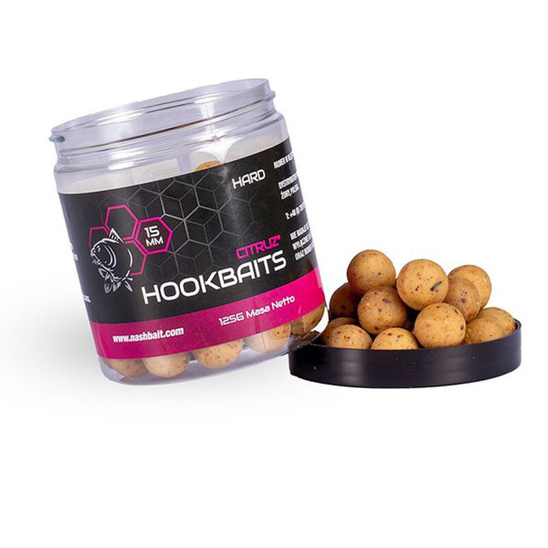 Bouillettes Blindées Nash Citruz Hard Hookbaits - Denses | Pacific Pêche