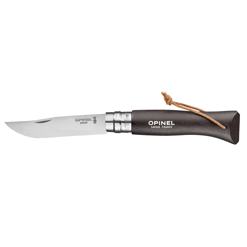 Couteau Opinel n&deg;8 Baroudeur Noir Brun - Goodies/Gadgets | Pacific P&ecirc;che
