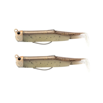 Leurre souple fiiish double combo Pug Black Minnow 120, Tête Pug 16g - Shads | Pacific Pêche