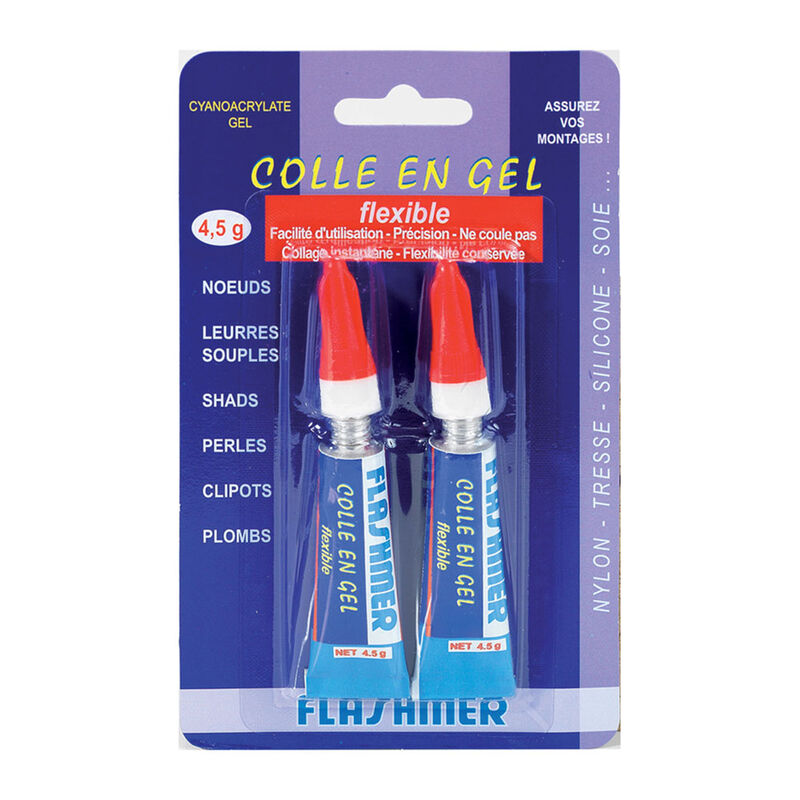 2 tubes de colle en gel flashmer - Leurres souples | Pacific P&ecirc;che