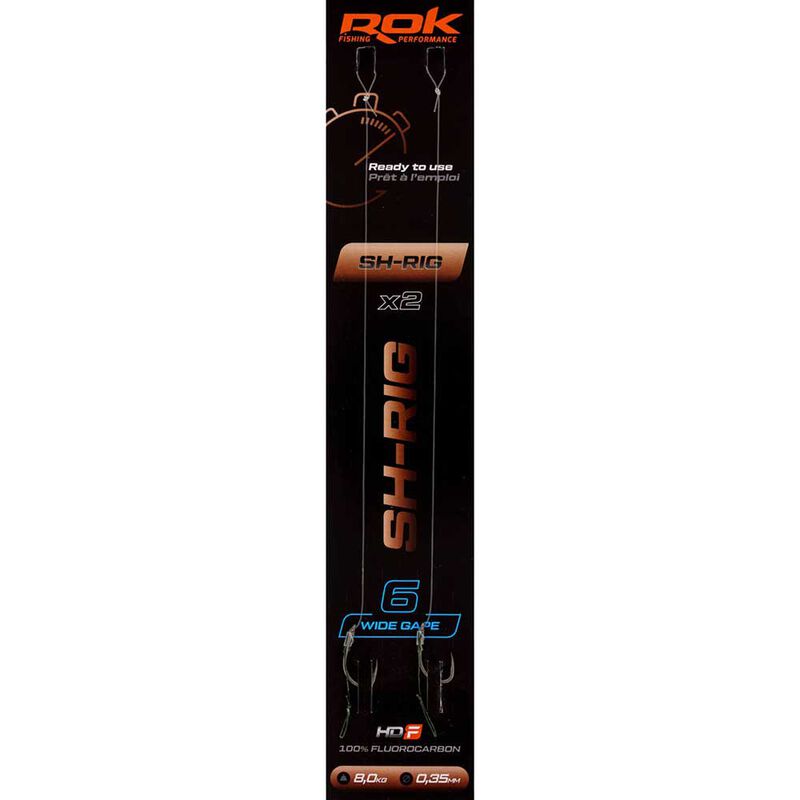 Bas de Ligne Rok Sh-Rig Wide Gape (x2) - Bas de Ligne Montés | Pacific Pêche