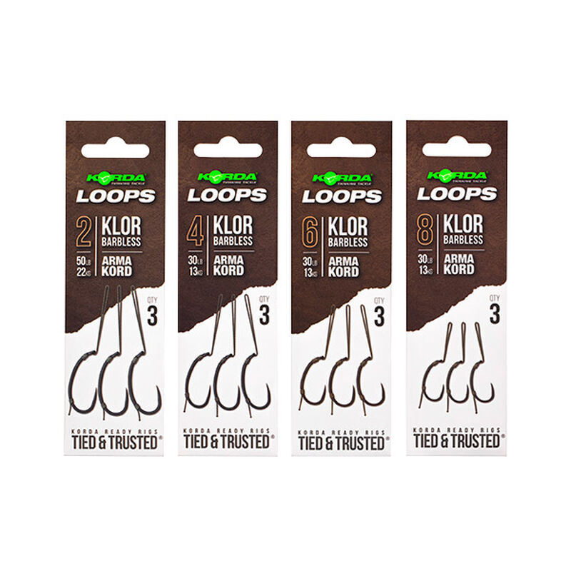 Montage Korda Loop Rig Klor Barbless - Hameçons | Pacific Pêche