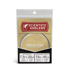 Bas de ligne scientific anglers toothy fish 7.5' 20 lb tapered lead / 15" 25lb niti (avançon titanium + attache snap) - A Noeuds | Pacific Pêche