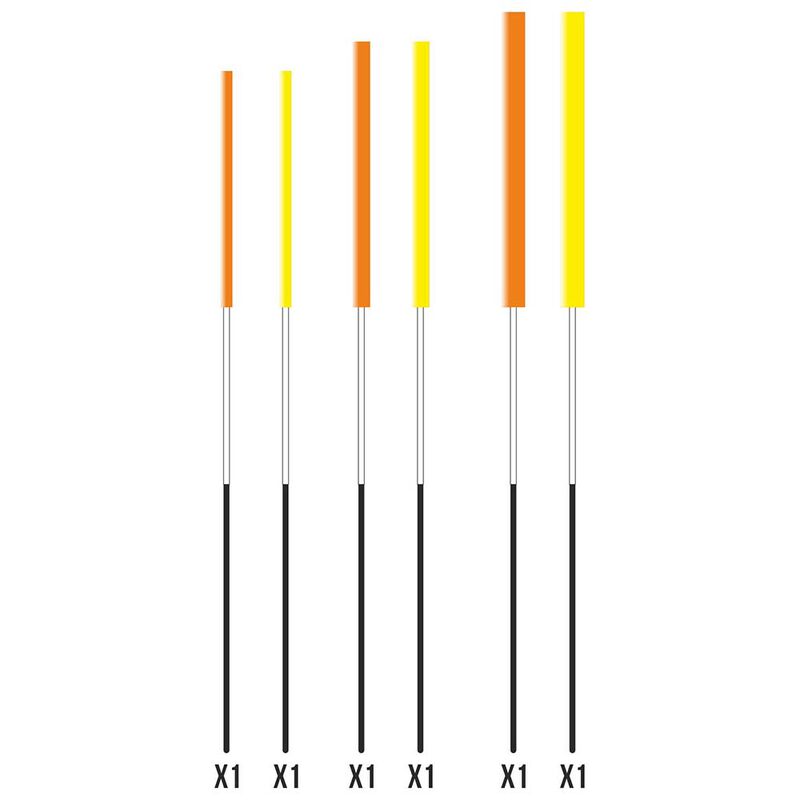 PACK DE 6 ANTENNES INSERT CARBONE 2/3/4MM GARBOLINO - Flotteurs Anglaise | Pacific Pêche