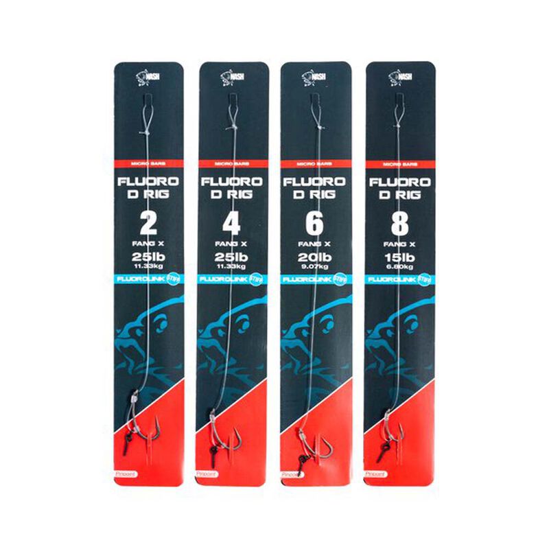 Bas De Ligne Nash Fluoro D Rig - Bas de Ligne Montés | Pacific Pêche