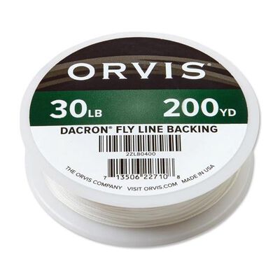 Backing mouche orvis dacron blanc 30 lbs - 180m - Backings | Pacific Pêche