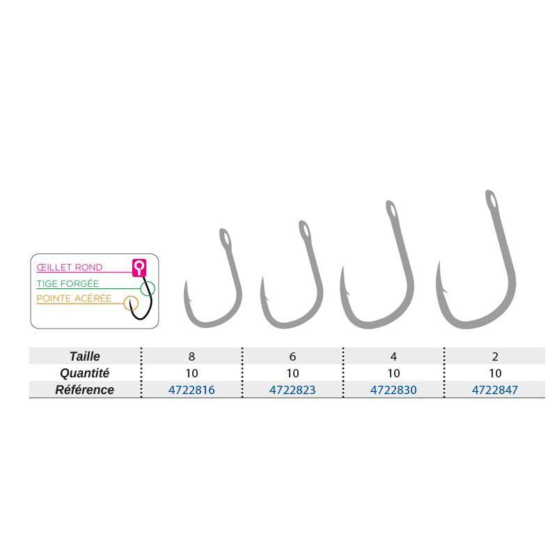 Hame&ccedil;on forg&eacute; HAYABUSA K1-XS (10) - Hame&ccedil;ons | Pacific P&ecirc;che