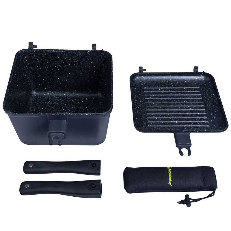 Po&ecirc;le Ridge Monkey Set Casserole + Grill Connect XLGranite Edition - Cuisine/Repas | Pacific P&ecirc;che