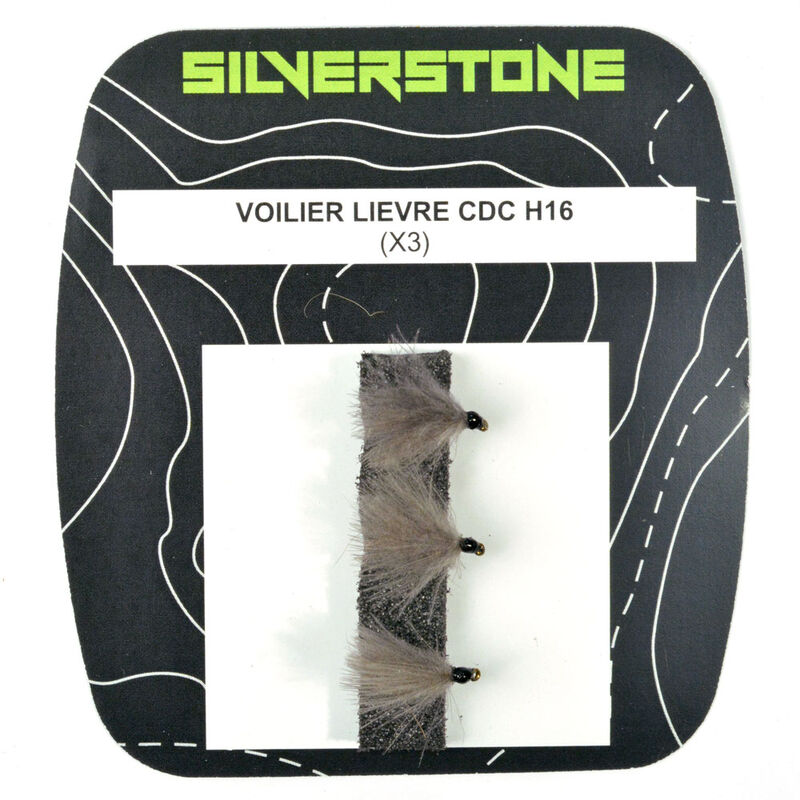 Mouche sèche silverstone voilier lièvre cdc (x3) - Sèches | Pacific Pêche