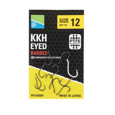 Pochette de 10 hameçons preston kkh eyed avec ardillon - Hameçons / bas de ligne feeder | Pacific Pêche