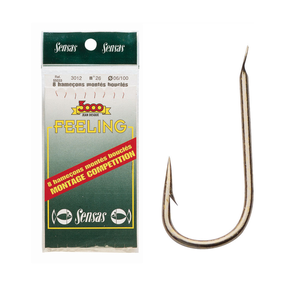 Sensas Sachet Hameçons 3411 Nickel - Taille No.18 - Référence 54291