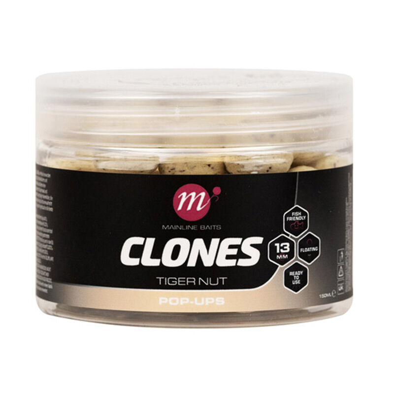 Pop-Ups Mainline Clones Tiger Nut 13mm 150ml - Flottantes | Pacific P&ecirc;che