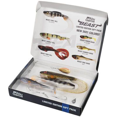 Boîte de leurres souples Abu Garcia Beast Gift Pack série limitée - Virgules | Pacific Pêche