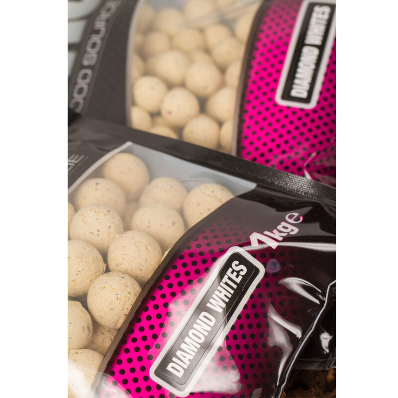 Bouillettes carpe mainline high impact boilie diamond whites 20mm - Denses | Pacific P&ecirc;che