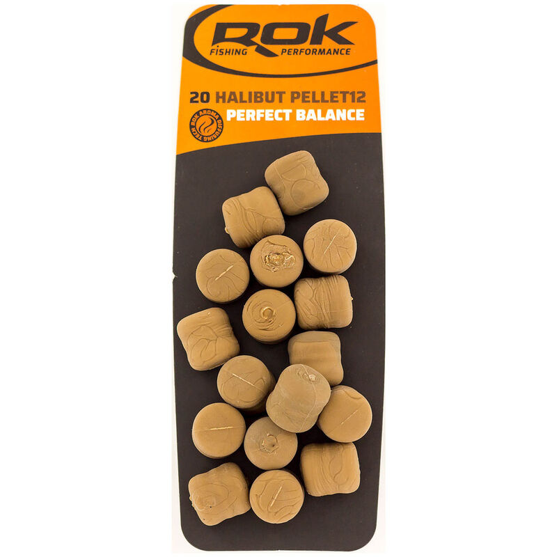 Pellets artificiels carpe rok halibut pellet 12mm perfect balance (x20) - Imitations | Pacific Pêche