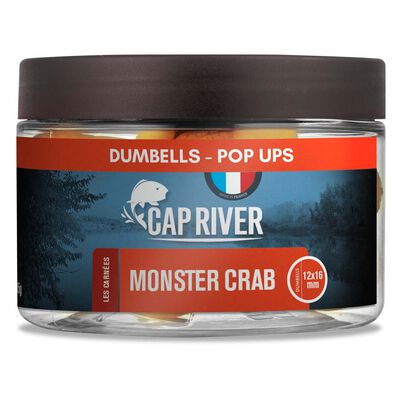 Dumbells Pop Up Cap River Monster Crab 12x16mm - Flottantes | Pacific Pêche
