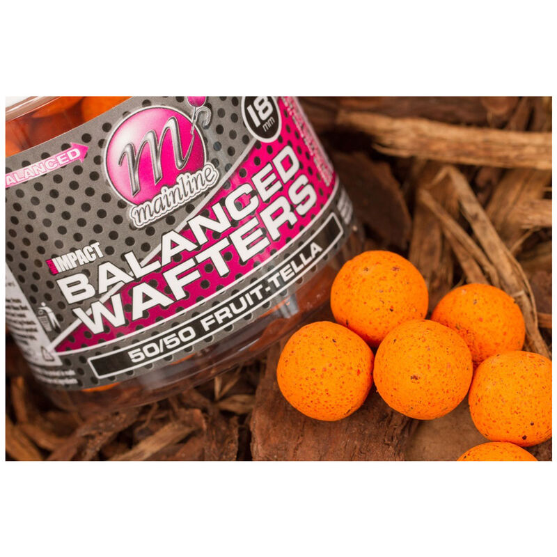 Bouillettes équilibrées carpe mainline high impact balanced wafters 50/50 fruit tella - Equilibrées | Pacific Pêche