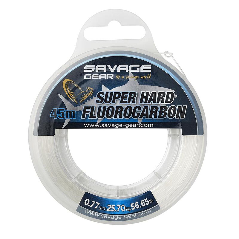 Bobine fluorocarbone savage gear super hard fluoro clear 50m - Fluorocarbons | Pacific P&ecirc;che