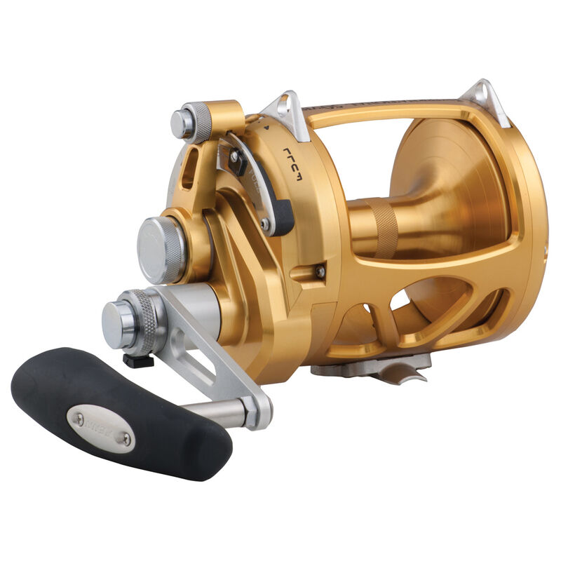 Moulinet traine penn international vi 50 vw double vitesse s&eacute;rie gold - Moulinets tambour Tournant | Pacific P&ecirc;che