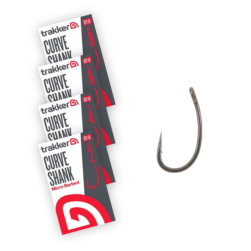 Hameçons Trakker Curve Shank Hooks Micro Barbed x5 - Hameçons | Pacific Pêche