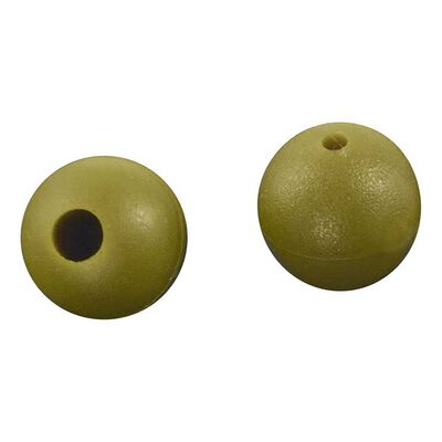 Perles rok rubber beads green 6mm - pochette de 25 - Perles | Pacific Pêche
