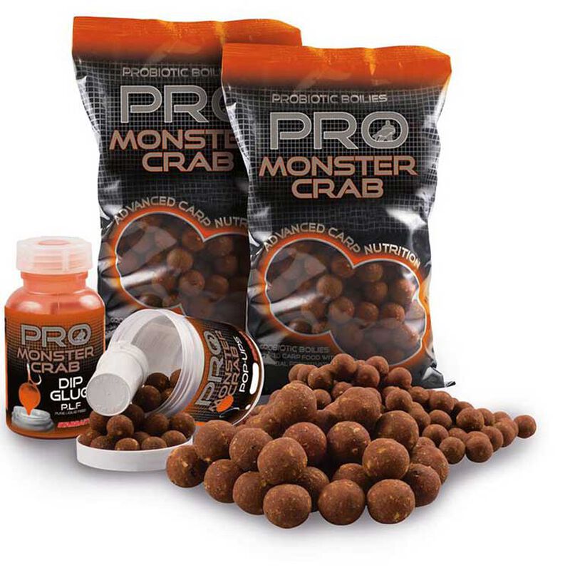 Bouillettes flottantes carpe probiotic monstercrab popup 60g - Flottantes | Pacific P&ecirc;che