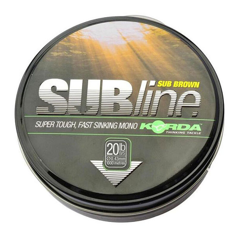 Nylon carpe korda subline 1000m brown - Monofilament | Pacific P&ecirc;che