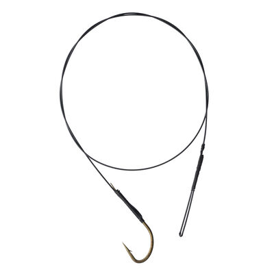 Avancon Acier Sert 60cm 7 brins + Hameçon Simple (x2) - Bas de ligne montés | Pacific Pêche