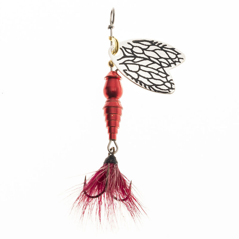 Cuill&egrave;re Tournante Mepps Bug Argent Cherry - Cuill&egrave;res Tournantes | Pacific P&ecirc;che