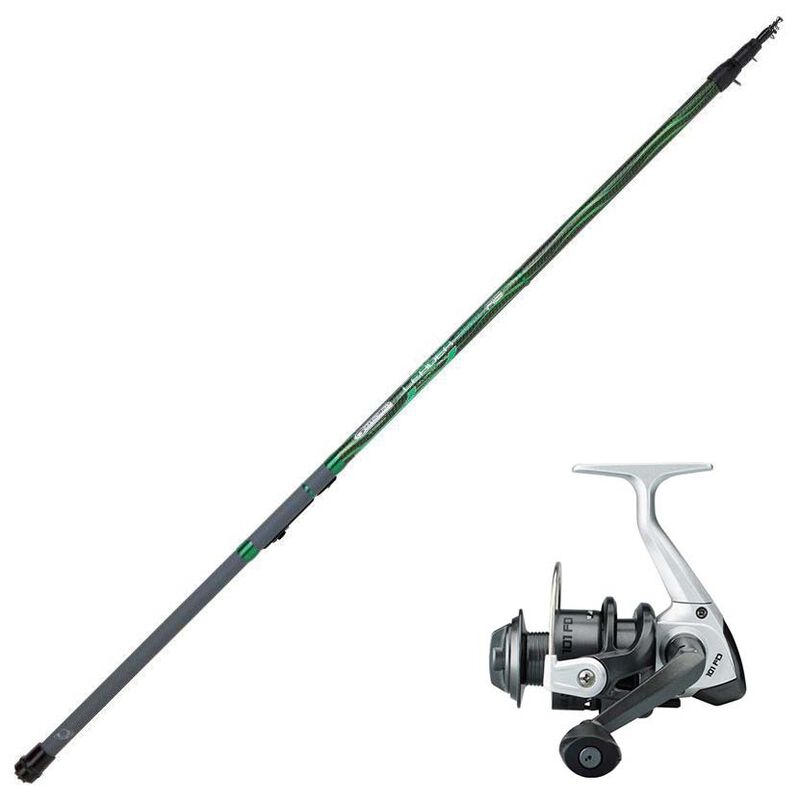 Ensemble garbolino leader rs 3,80 m + black trout 101fd - Canne + moulinet | Pacific P&ecirc;che