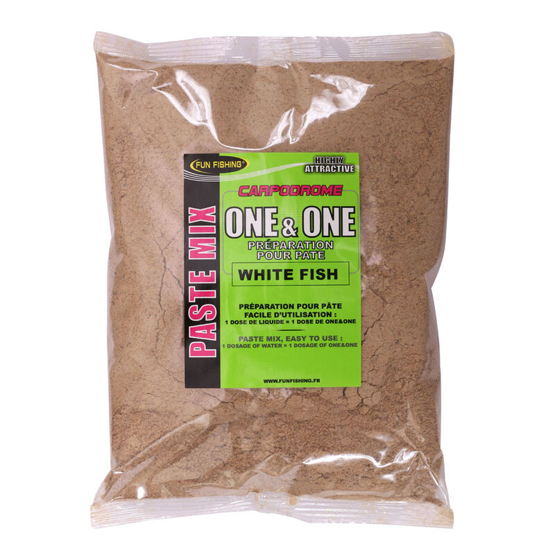 Pâte d'eschage coup fun fishing one and one white fish 500g - Farines | Pacific Pêche