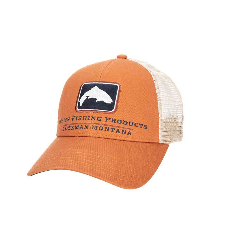 Casquette simms trout icon trucker orange - Casquettes / visi&egrave;res | Pacific P&ecirc;che