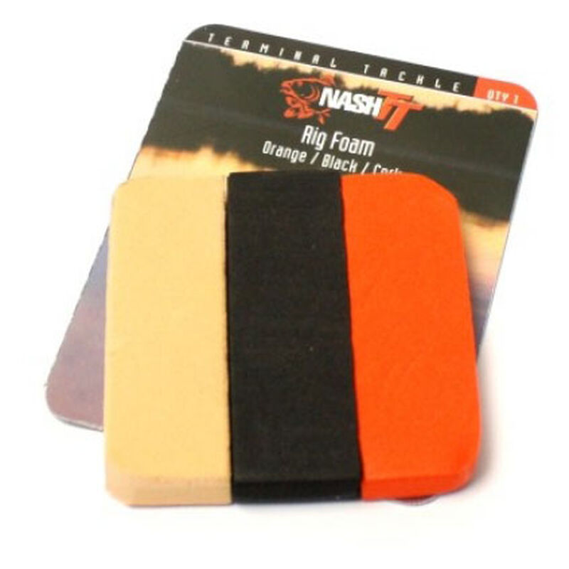 Mousse flottante carpe nash rig foam jaune blanc rouge - Mousse | Pacific Pêche