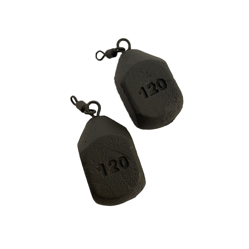 Plomb Square Pear Swivel Carp (x2) - Emerillons | Pacific Pêche