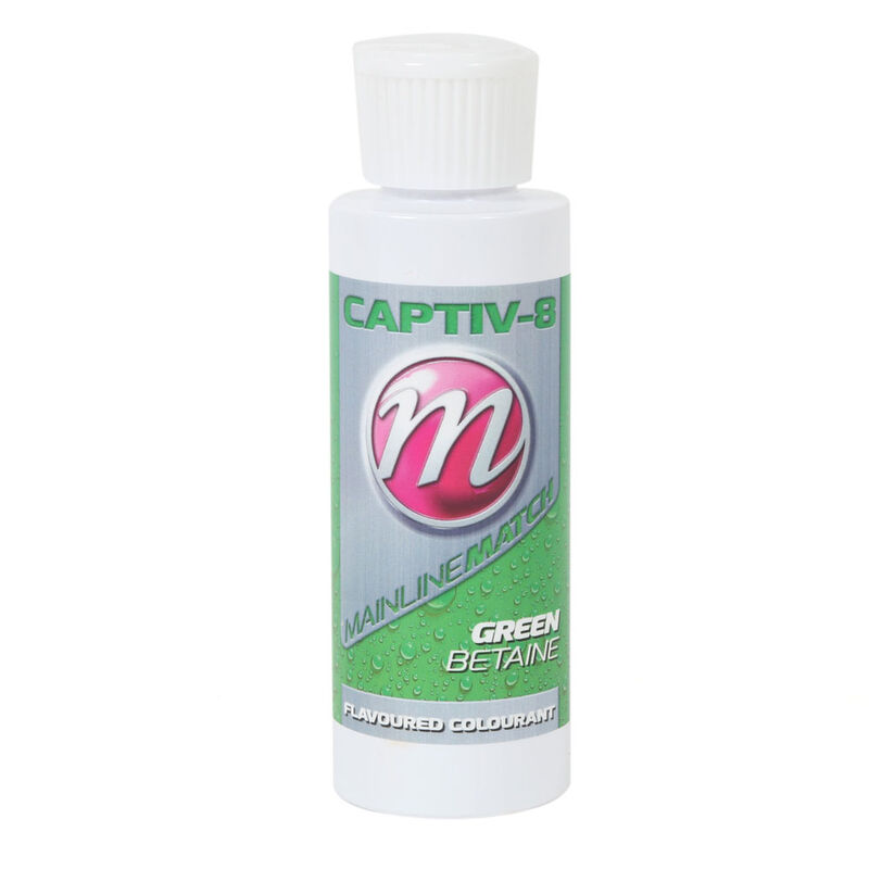 Colorant à pellet mainline match captiv-8 additive green betaine 250ml - Appâts / amorces | Pacific Pêche