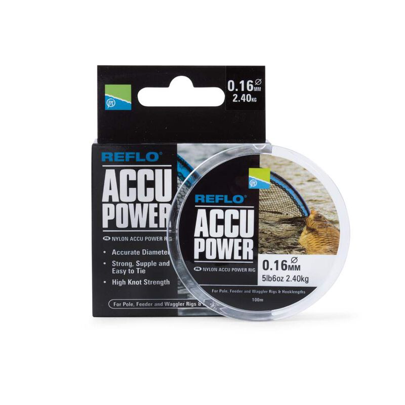 Nylon preston accupower reflo bobine de 100m - Monofilaments Coup | Pacific P&ecirc;che
