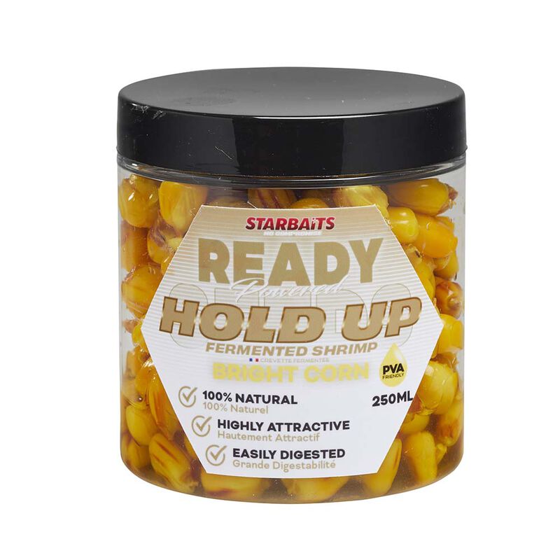 Graines Cuites Starbaits Ready Seeds Bright Corn Hold Up 250ml - Pr&ecirc;tes &agrave; l'emploi | Pacific P&ecirc;che