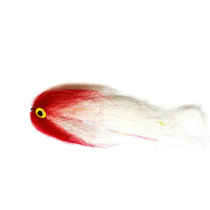 Streamer Brochet SILVERSTONE Jerk Blanc/ Rouge 17cm - Streamers | Pacific P&ecirc;che