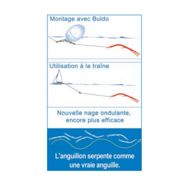 Leurre souple anguillon flashmer 3/0 (x2) - Leurres souples | Pacific Pêche