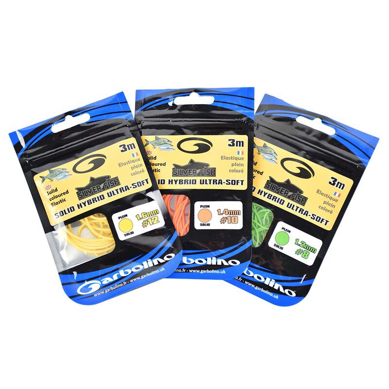 Elastique Garbolino Solid Ultra Soft Silver fish 3m - Frondes, Elastiques et Godets | Pacific Pêche