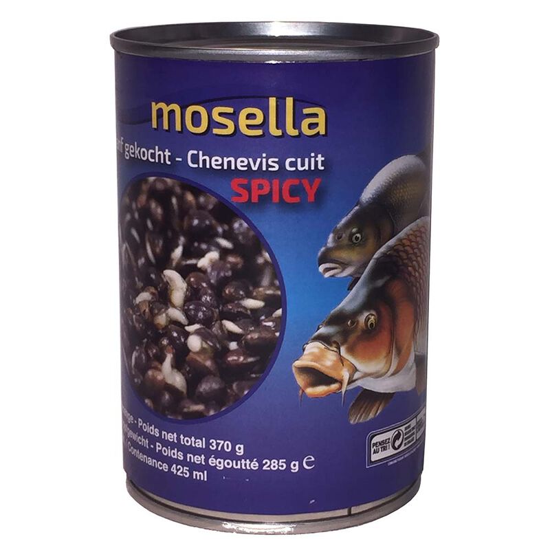 Boite de Chenevis Cuit Mosella 425ML - Graines Pr&ecirc;t &agrave; P&ecirc;cher | Pacific P&ecirc;che