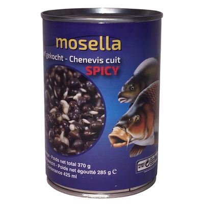 Boite de chenevis cuit Mosella 425ML - Graines Prêt à Pêcher | Pacific Pêche