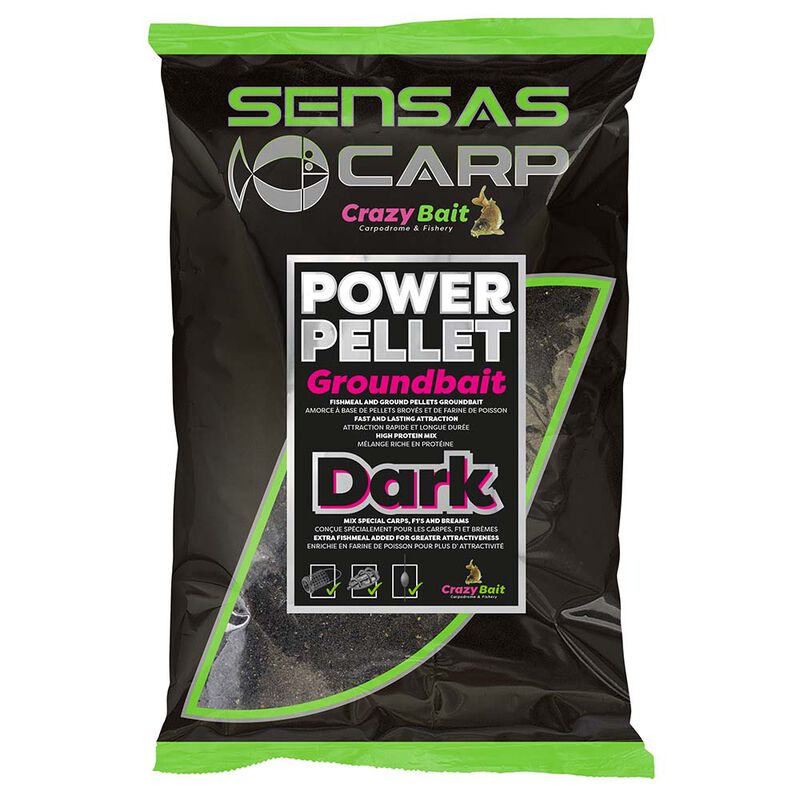 UK POWER PELLET DARK 2KG Sensas - Pellets Extrud&eacute;s | Pacific P&ecirc;che
