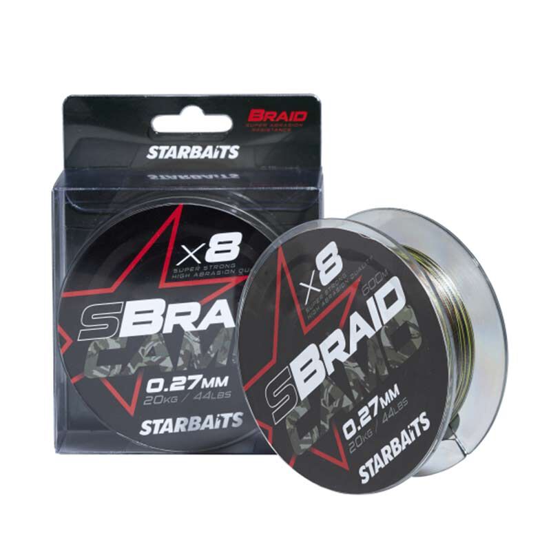 Tresse Starbaits S Braid Camo 600 m - Tresse | Pacific P&ecirc;che