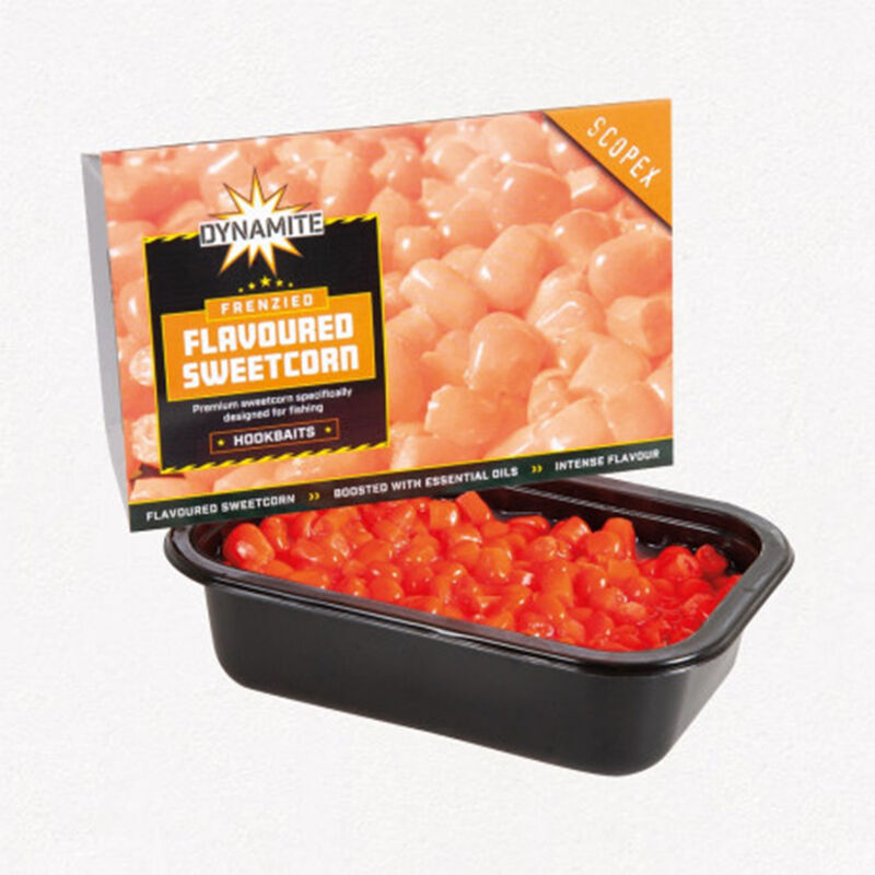 Maïs Doux DYNAMITE BAITS Frenzied Sweet Scopex Orange 200g - Graines Prêt à Pêcher | Pacific Pêche