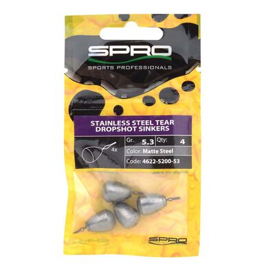 Plombs DropShot Spro Stainless Steel DS Sinkers - Plombs | Pacific Pêche