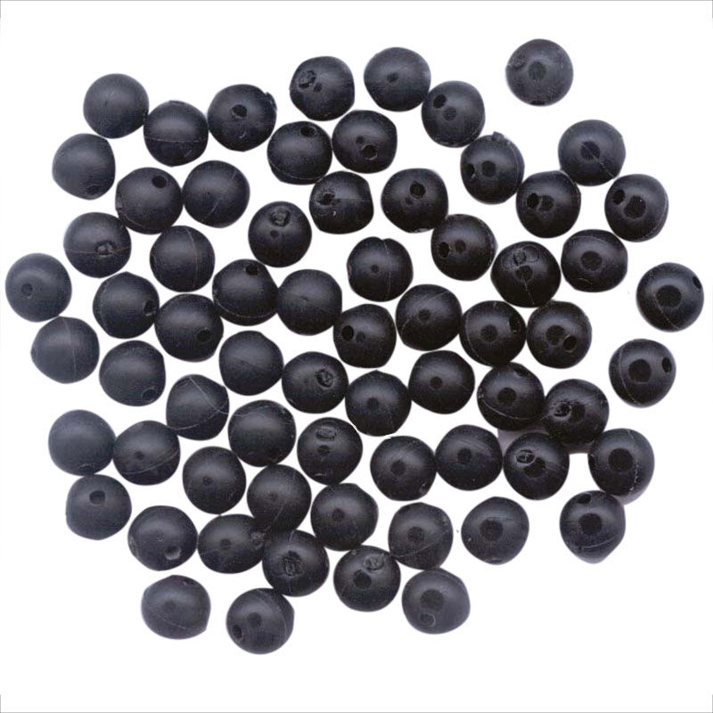 Perles molles noires flashmer pour montage coulissant daurade - Perles | Pacific Pêche