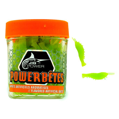 Appâts artificiels Powerbetes Crevette (colorie: phospho) - Larves / imitations | Pacific Pêche